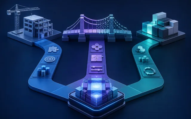 Matrice de choix entre SaaS, low-code, intégration et application sur mesure