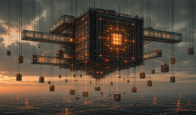 Architecture futuriste flottante pour le Replenishment Planner marketplace