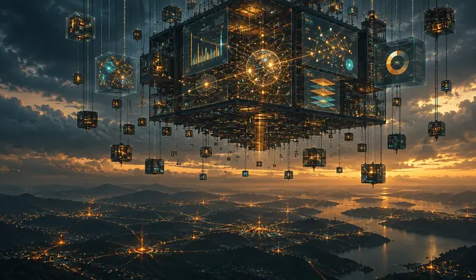 Observatoire de données reliant sources, versions, commandes et vues analytiques