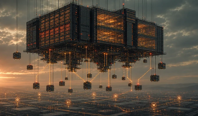 Visuel éditorial de Kheoos Hub pour l’interconnexion catalogue produits