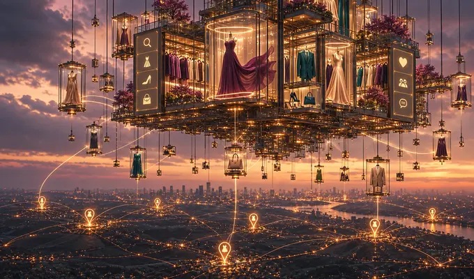 Garde-robe urbaine reliant annonces, tailles, catégories, favoris et messages entre membres