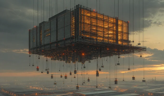 Architecture futuriste flottante pour le middleware API CHL Logistics